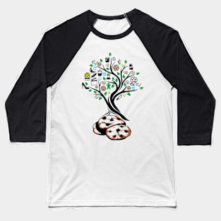 Cookies Cookie Tree Of Life Yoga Celtic Viking Yggdrasil Baseball T-Shirt